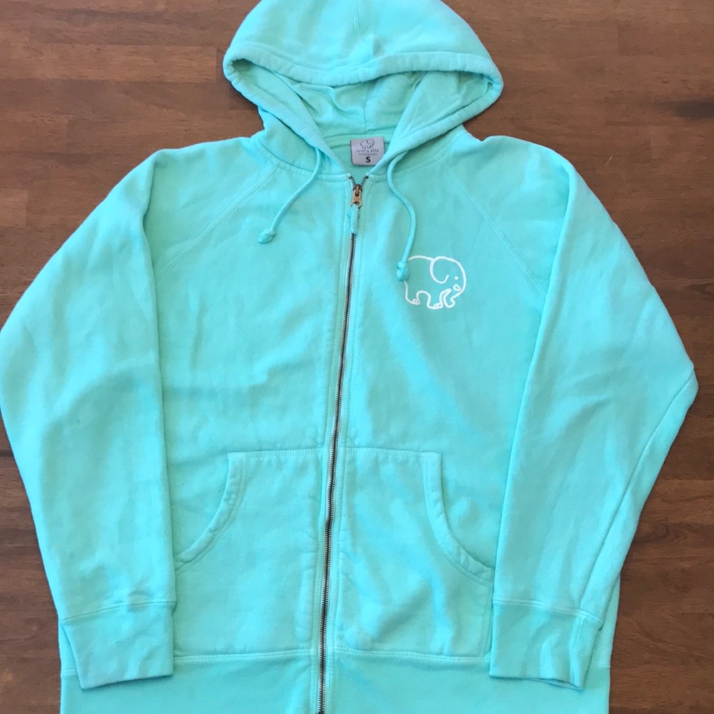 Ivory Ella Zip Up Hoodie Sz Small